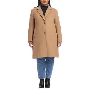 Vince Camuto - Women's Single Breasted, Wool, Jacket XXL, Color Camel , Button